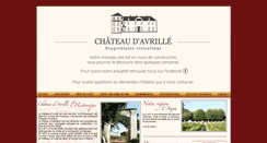 Desktop Screenshot of chateau-avrille.com